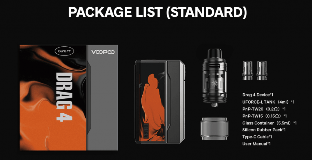 Voopoo Drag 4 177W Kit Pale Gold Walnut VaperBG