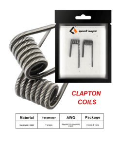 CLAPTON COILS x2 +COTTON by GEEKVAPE
