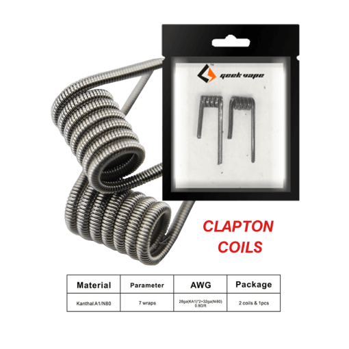 CLAPTON COILS x2 +COTTON by GEEKVAPE