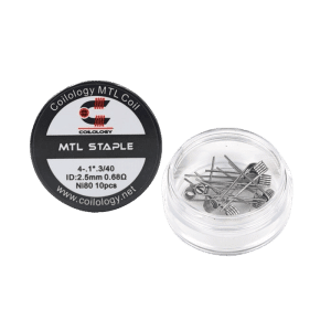 MTL Staple Coil ~0.68ohm Ni80 2.5mm 10pcs