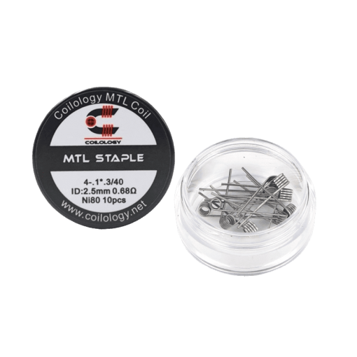 MTL Staple Coil ~0.68ohm Ni80 2.5mm 10pcs