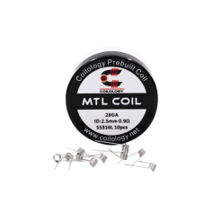 MTL SS316L ~0.9ohm 2.5mm 10pcs