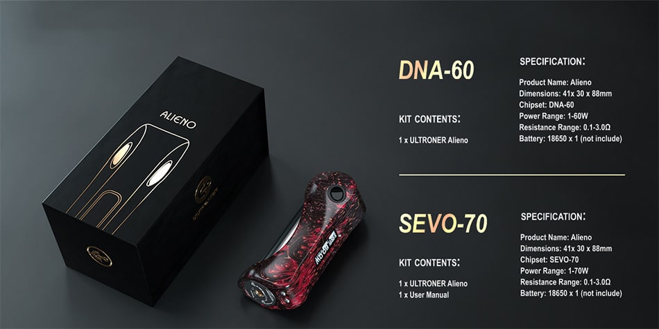 Alieno SEVO 70 Stab Wood Mod Black and Red by Ultroner_