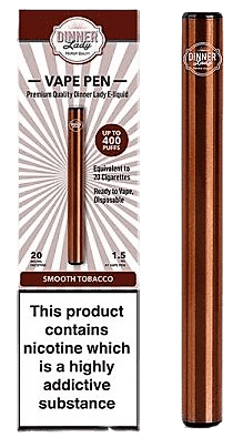 Vape Pen 20mg 400 Puffs Smooth Tobacco Pack