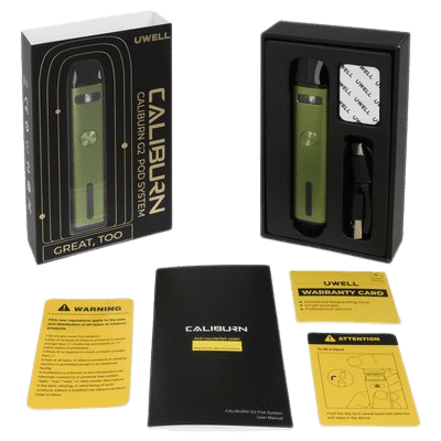 Caliburn G2 2ml 750mAh Black by Uwell Pack