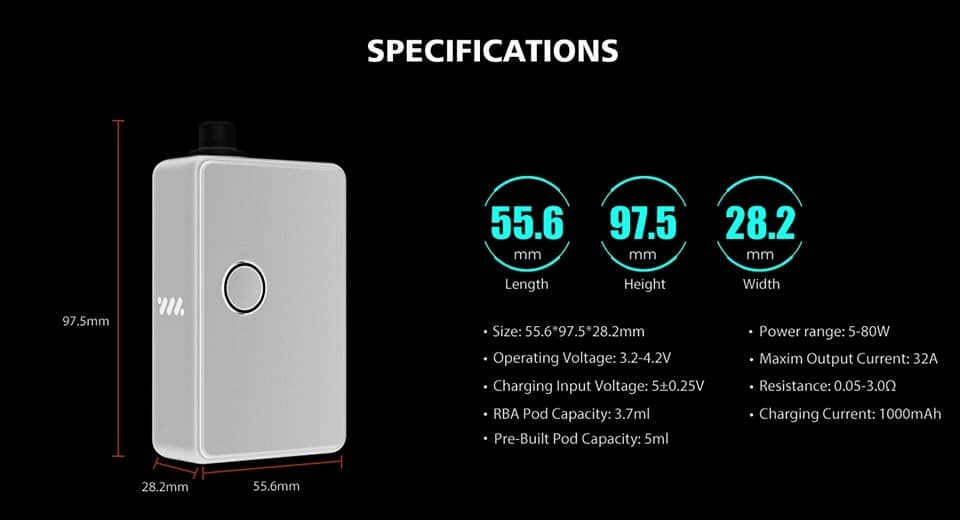 Vandy Vape Pulse AIO Kit Size