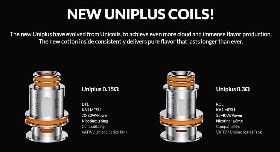 OXVA Vativ Uniplus 0.15Ω-0.30Ω Coils