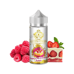 Raspberry & Strawberry Shortcake 100ml for 120ml by Queen Of The Drips