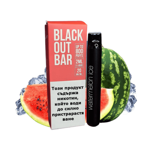 Blackout Bar Watermelon Ice Vape 500mAh 2ml 20mg 800 Puffs