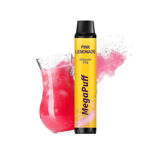 MegaPuff Pink Lemonade 650mAh 8ml 0mg 3000 Puff