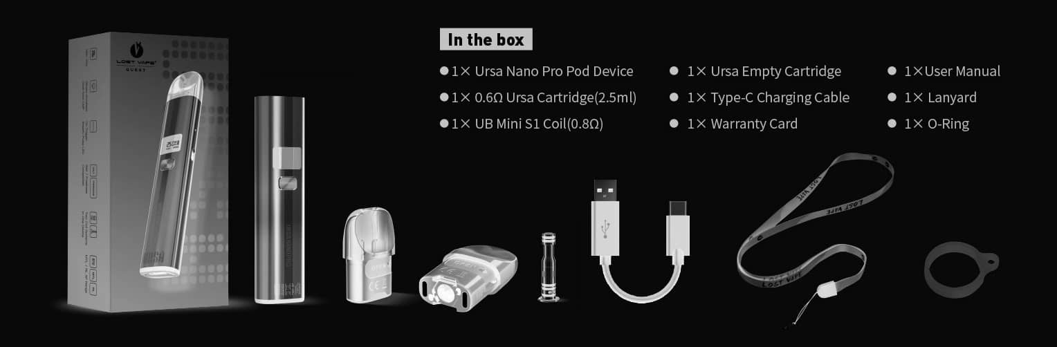 Ursa Nano Pro 2.5ml 900mAh Pack