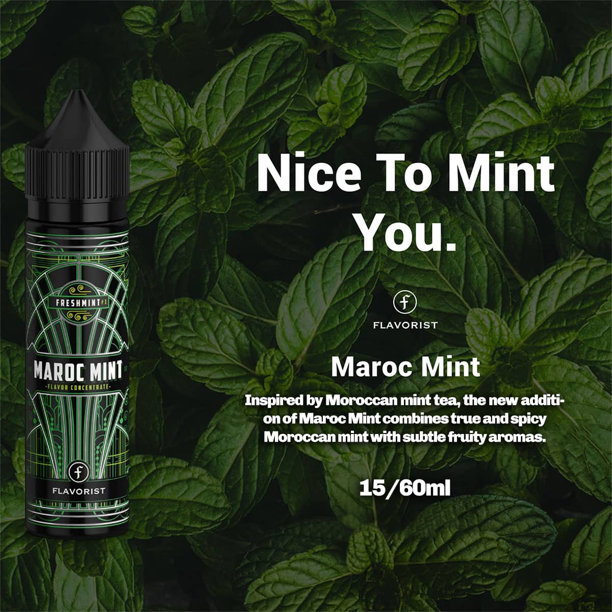 Flavorist Maroc Mint Classic 15ml for 60ml Banner
