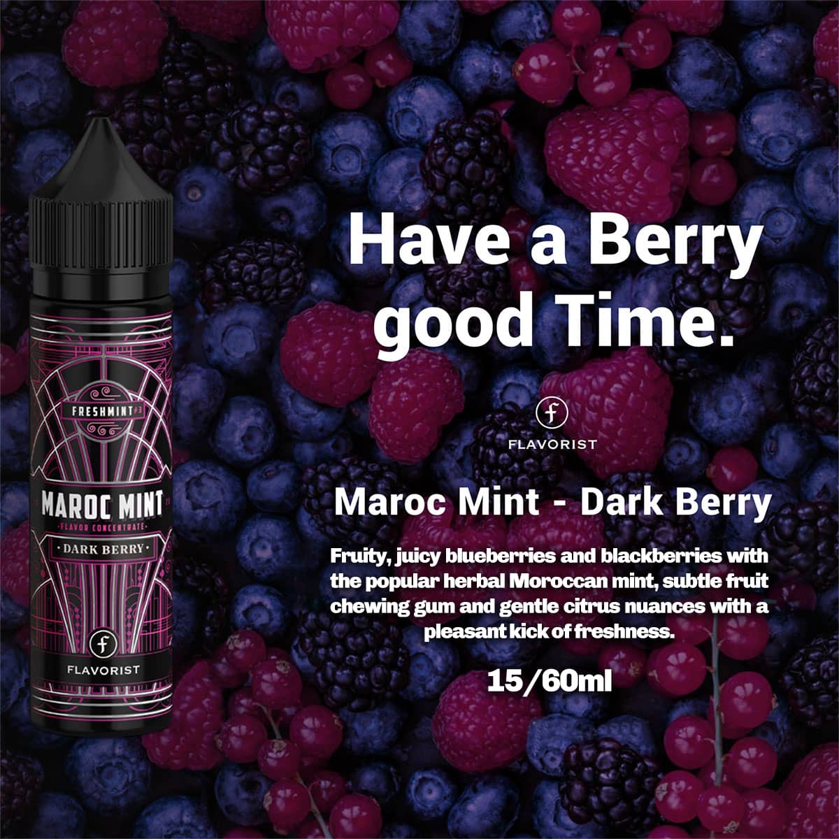 Flavorist Maroc Mint Dark Berry Banner