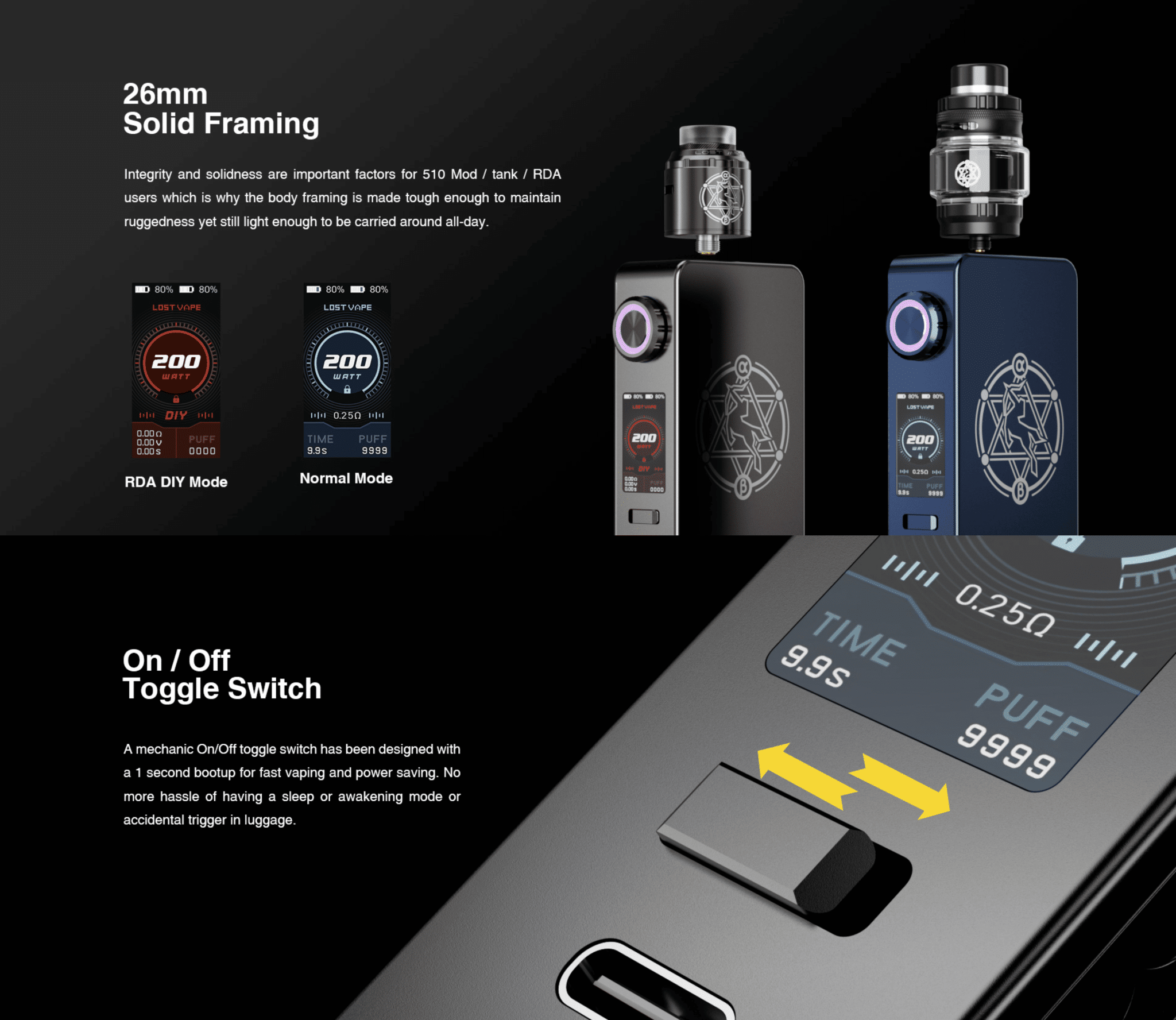 Lost Vape Centaurus M200 Box Mod Banner5