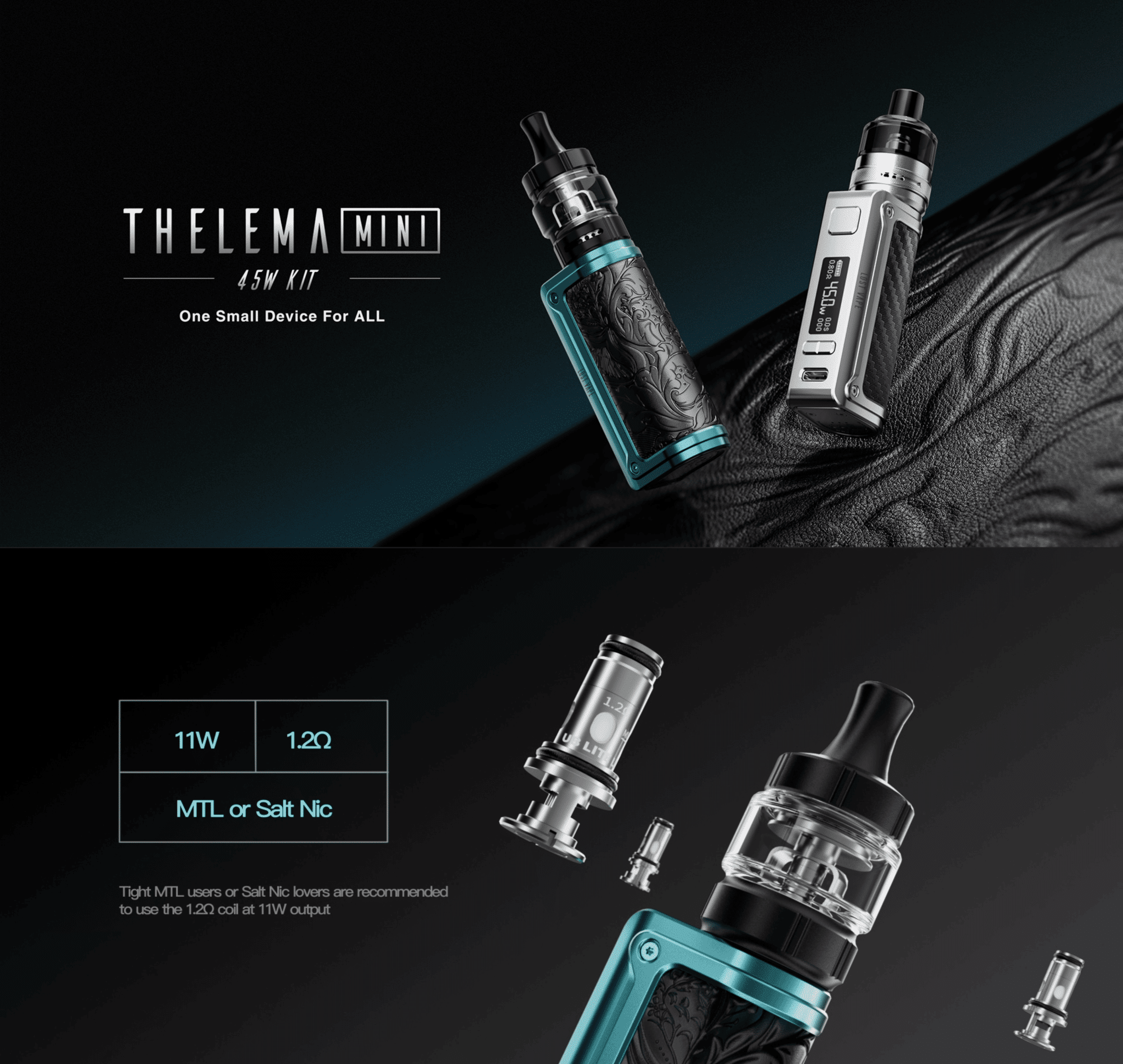 Lost Vape Thelema Mini Kit 3.5ml 45W 1500mAh Banner2