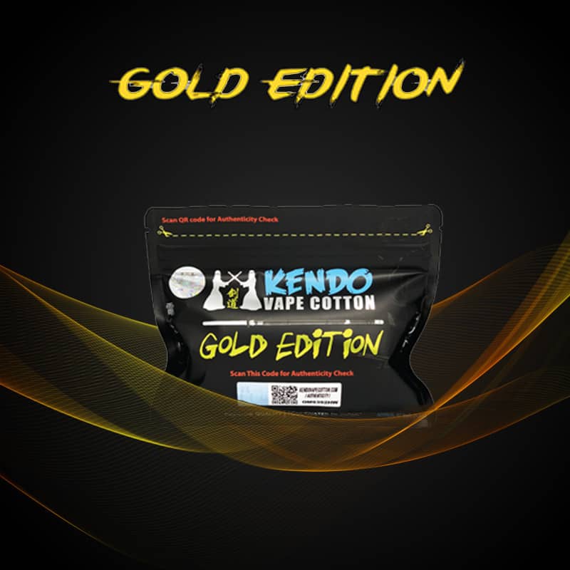 Kendo 100% Natural Organic Cotton Gold Edition Banner