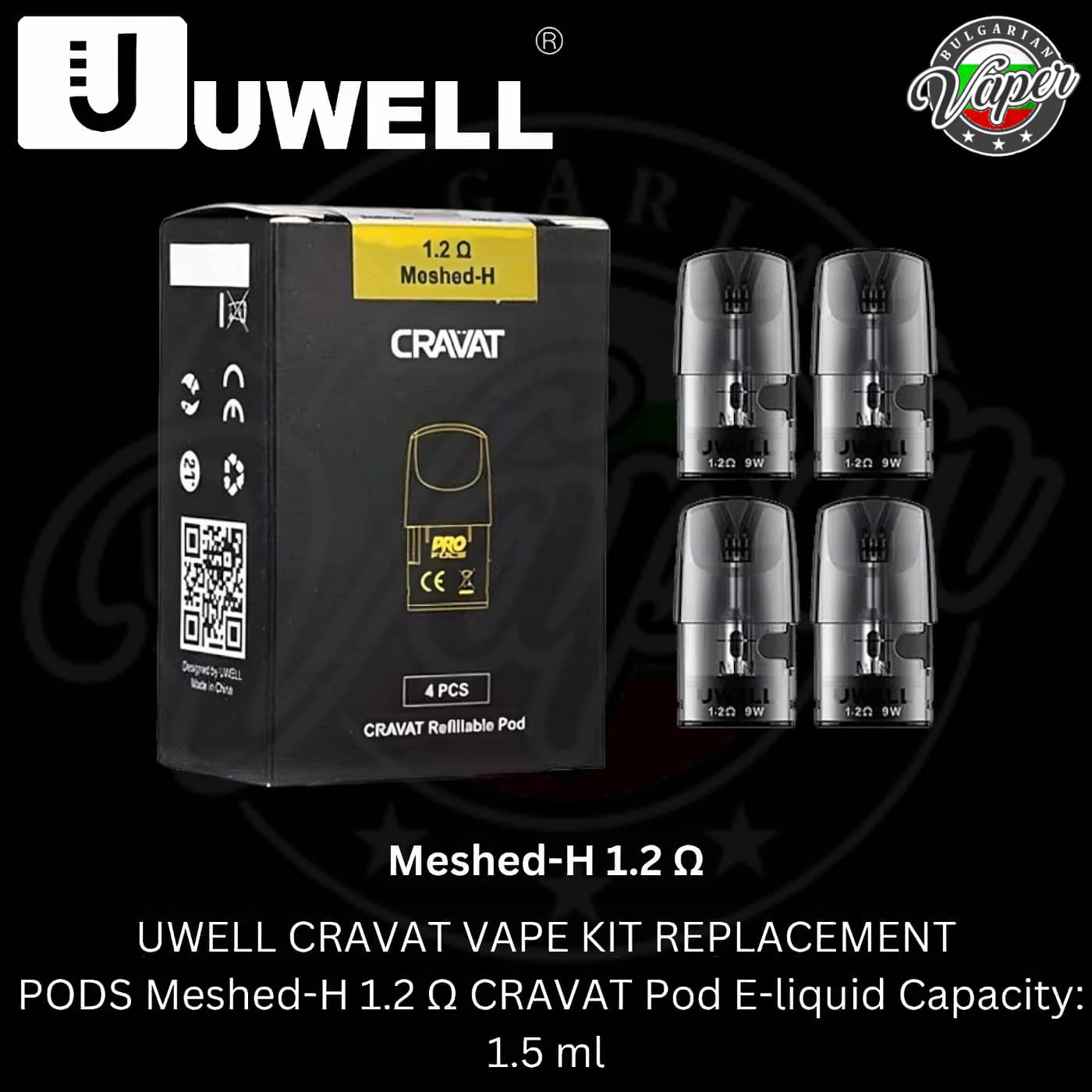 Cartridge for Uwell Cravat 1.2Ω Banner