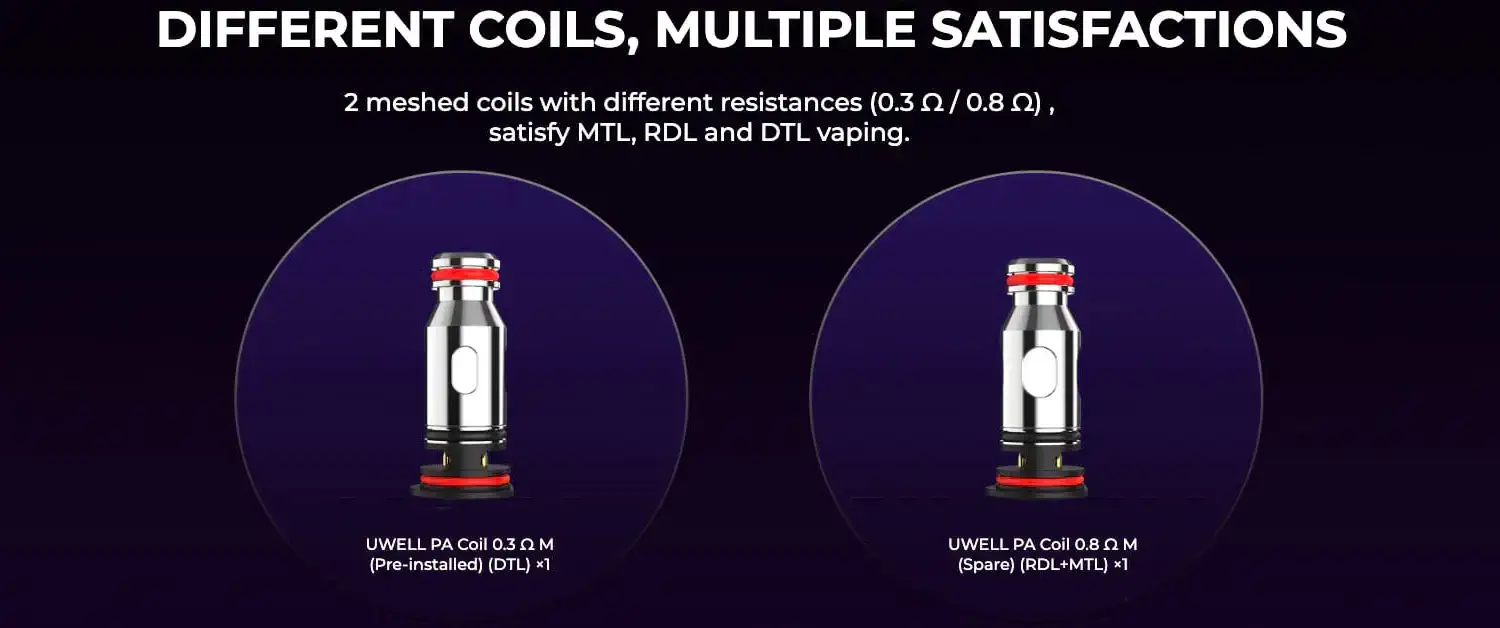 Uwell PA Meshed Coils Banner