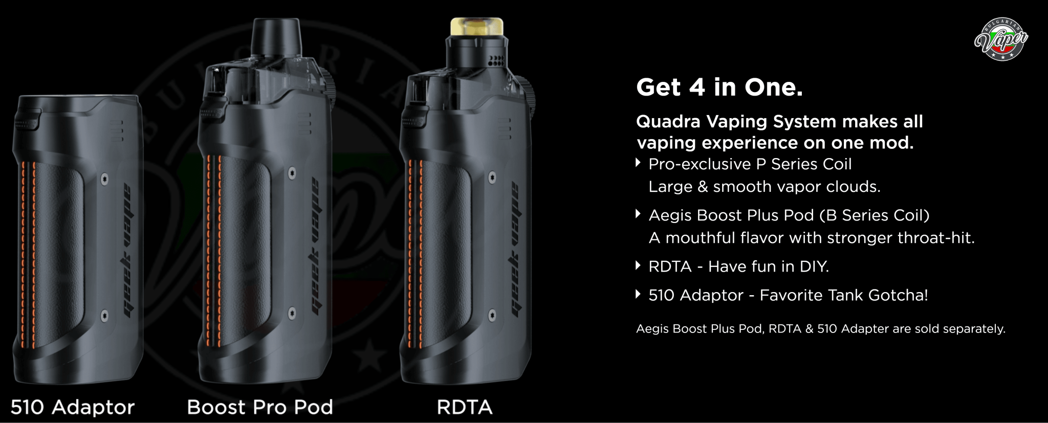 Geek Vape Aegis Boost Pro 2 (B100) 6ml 100W 21700 Pod Mod Kit Banner3