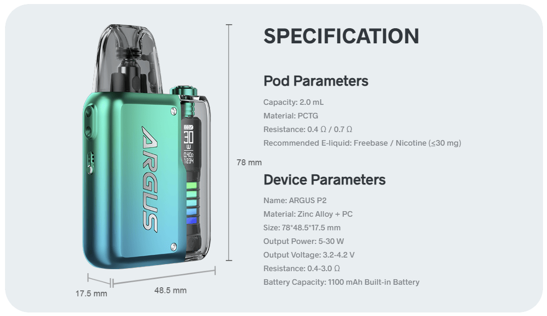 Voopoo Argus P2 Pod Kit Banner2