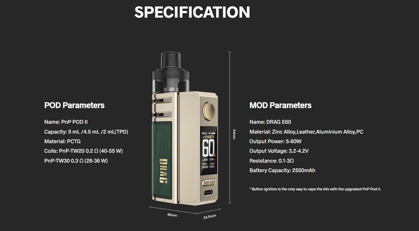 Voopoo DRAG E60 Kit Banner2