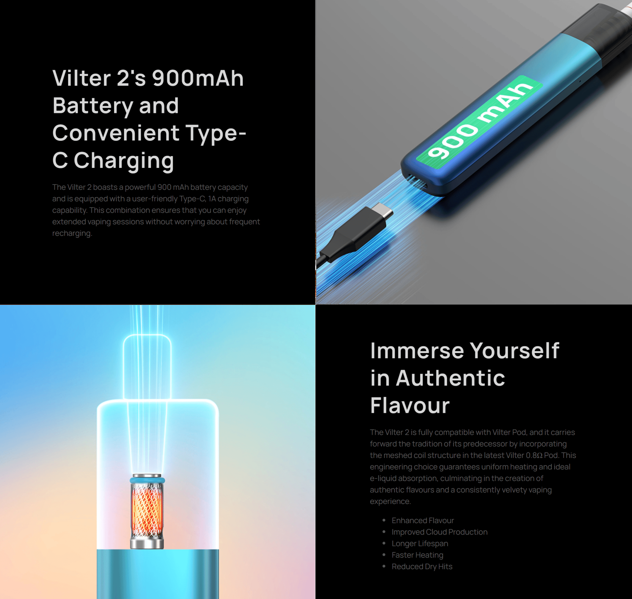 Aspire Vilter 2 Pen Pod Kit 2ml 900mAh Banner3