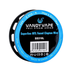 Vandy Vape Superfine MTL Fused Clapton SS316L Wire (2*30+38GA) 3m