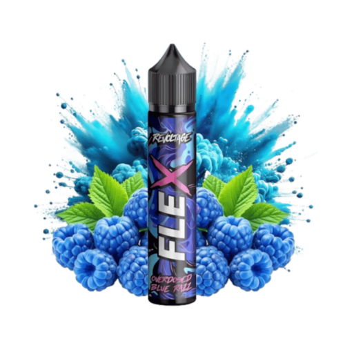 Flex Overdosed Blue Razz 10ml for 75ml by Revoltage