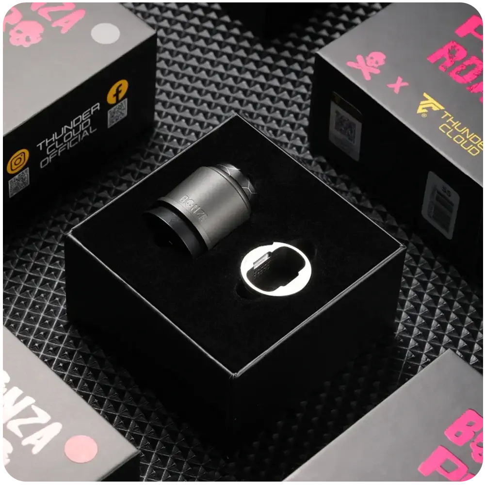 Bonza Pro RDA 26.5mm by Thunder Cloud & Vaping Bogan Banner9