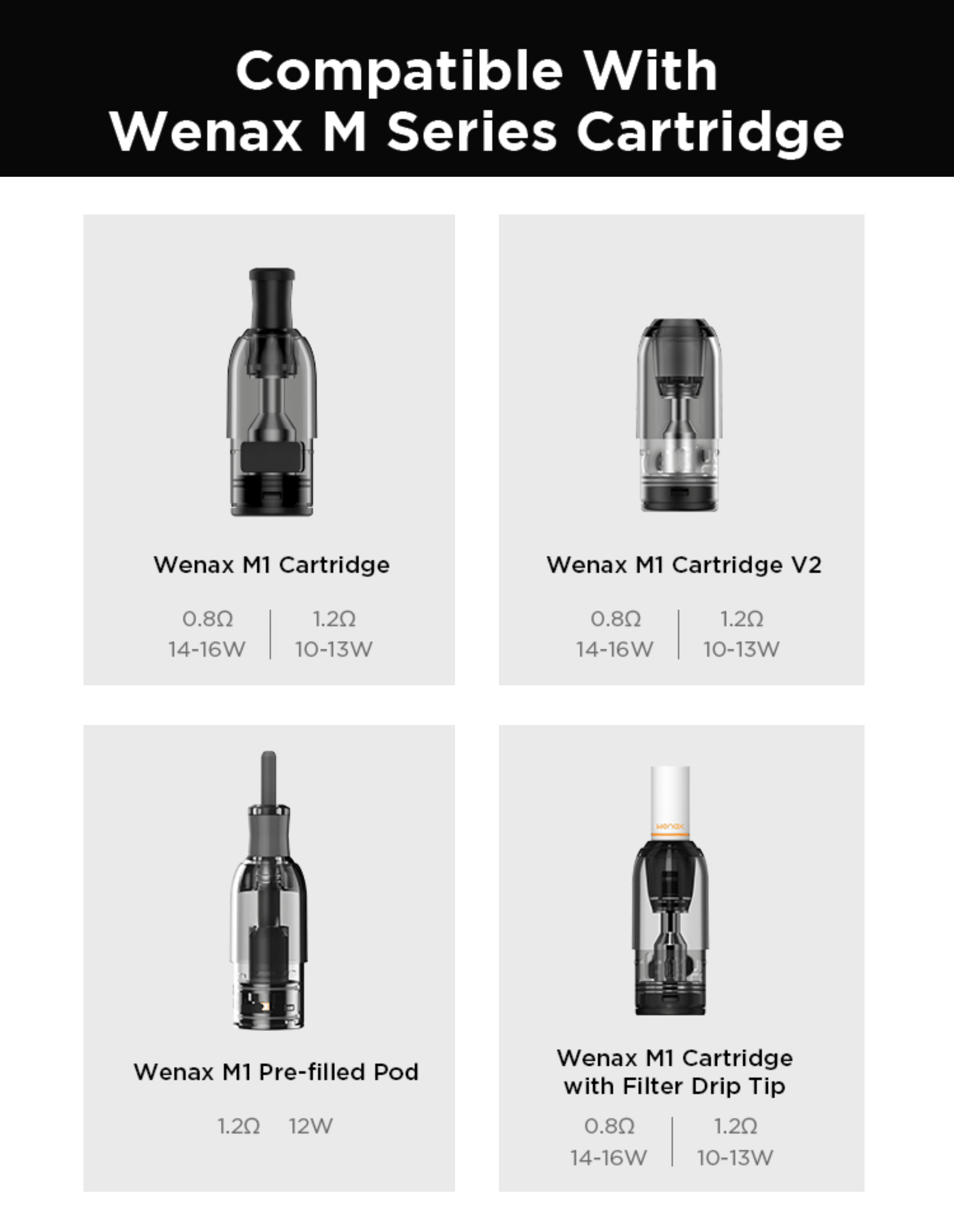 GeekVape Wenax M1 Pod Kit 2ml 800mAh Banner2