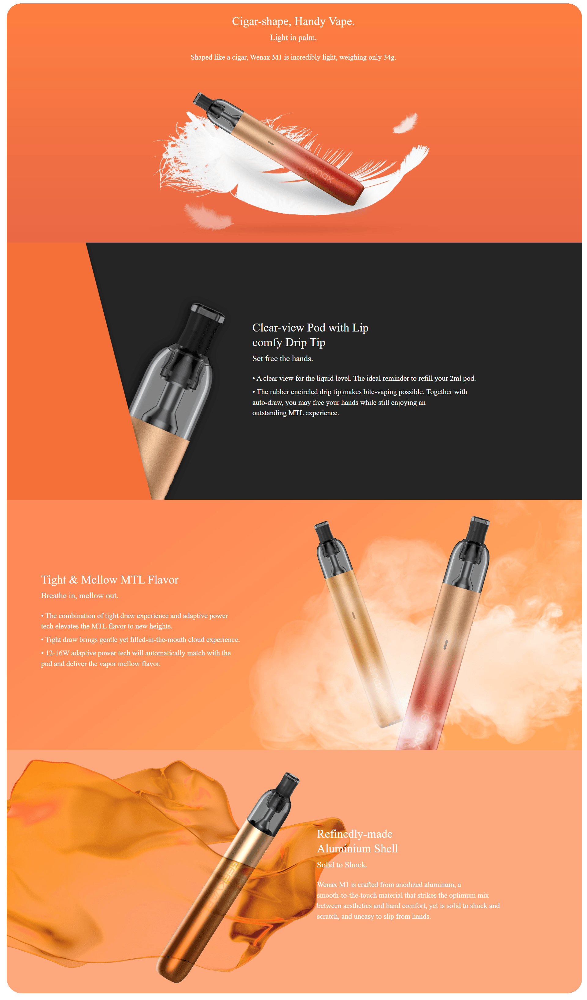 GeekVape Wenax M1 Pod Kit 2ml 800mAh Banner3