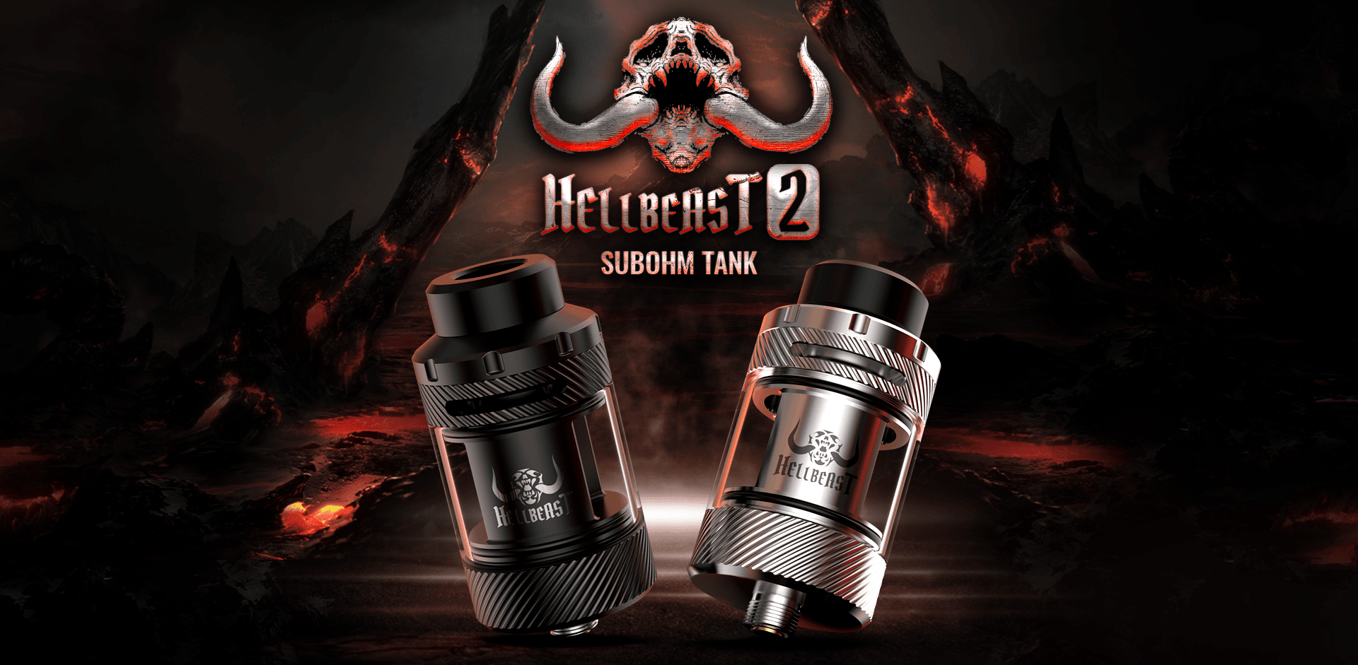 Hellvape Hellbeast 2 Subohm Tank 3.5ml & 5ml Banner1