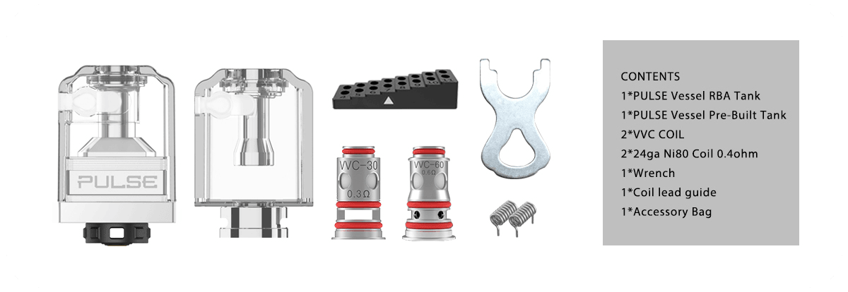 Vandy Vape Pulse Vessel Boro Kit 3.7ml & 5ml Banner18