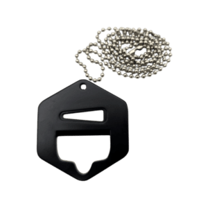 5in1 Bottle Cap Opener Tool with Long Necklace Black