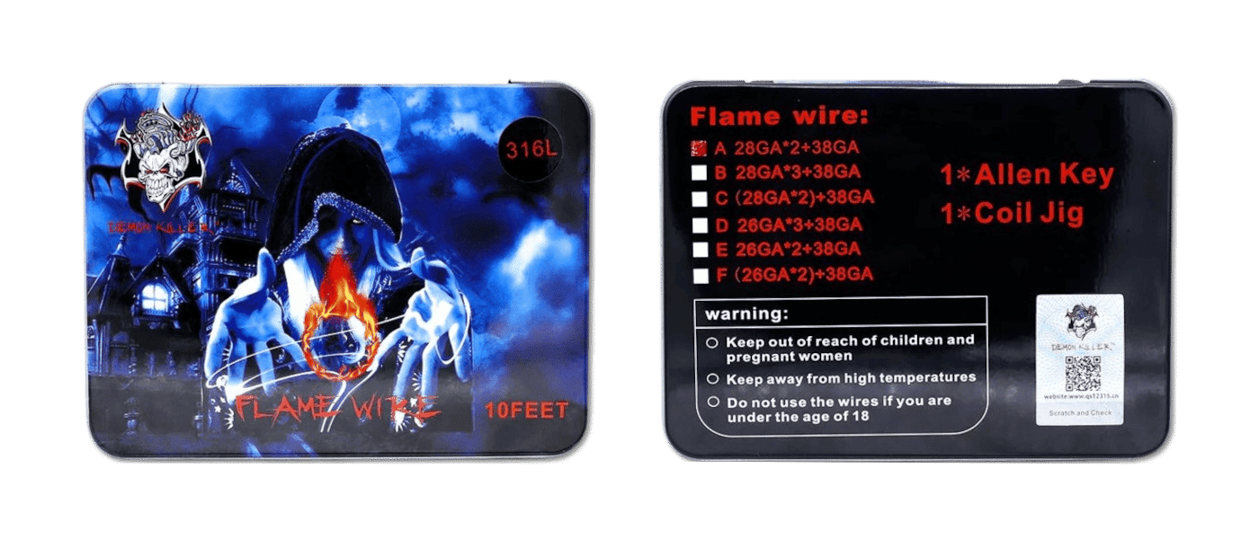 Demon Killer Flame Wire SS316L 10ft Banner3