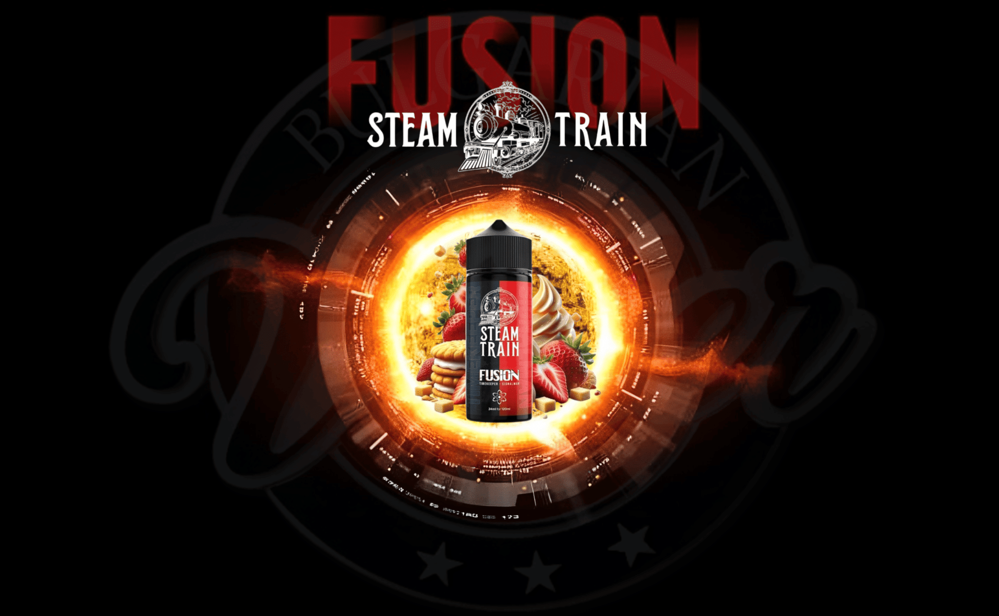 Fusion 24ml for 120ml by Steam Train Banner