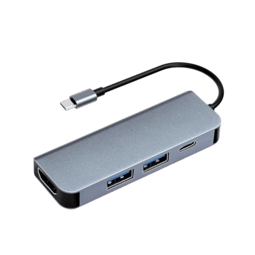 4 in 1 Portable Docking Station USB C with 4K Ultra HD 2X USB 3.0 Power Delivery 100W PD USB Port
