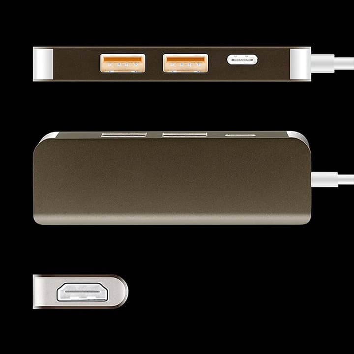 4 in 1 Portable Docking Station USB C with 4K Ultra HD 2X USB 3.0 Power Delivery 100W PD USB Port Banner3