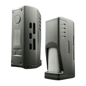 Republic Dual Squonk Box Mod Matte Black by Vaperz Cloud x Grimm Green