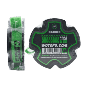 Wotofo Braided NI80 Wire (0.3x0.6+40x32) 20ft
