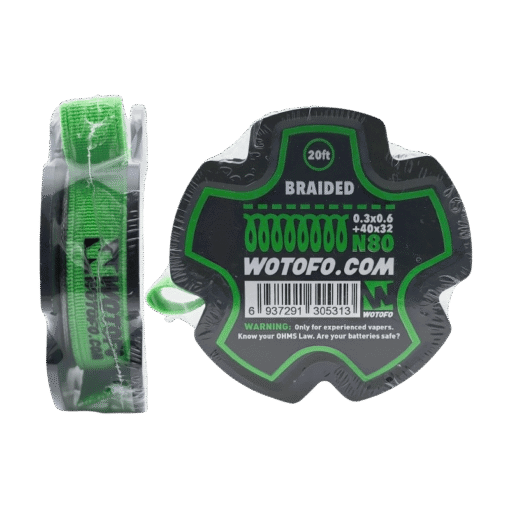 Wotofo Braided NI80 Wire (0.3x0.6+40x32) 20ft