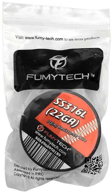 Fumytech SS316L Resistance Wire 22GA 10m Banner