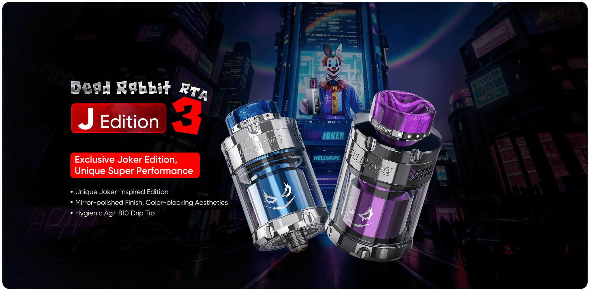 Hellvape Dead Rabbit v3 RTA 5.5ml J Edition 2025 Banner 1