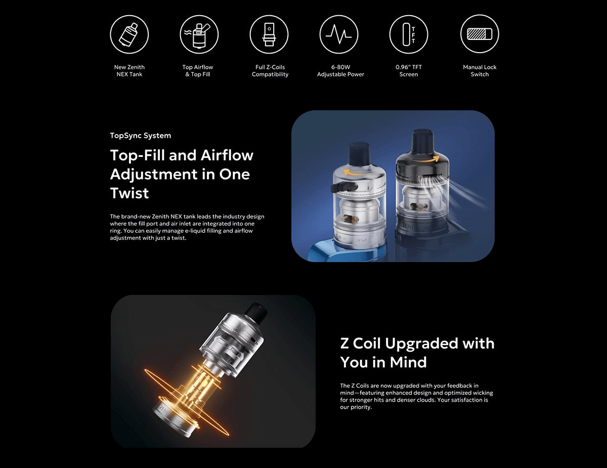 Innokin Coolfire Z80 Nex Kit 80W 5ml Banner2
