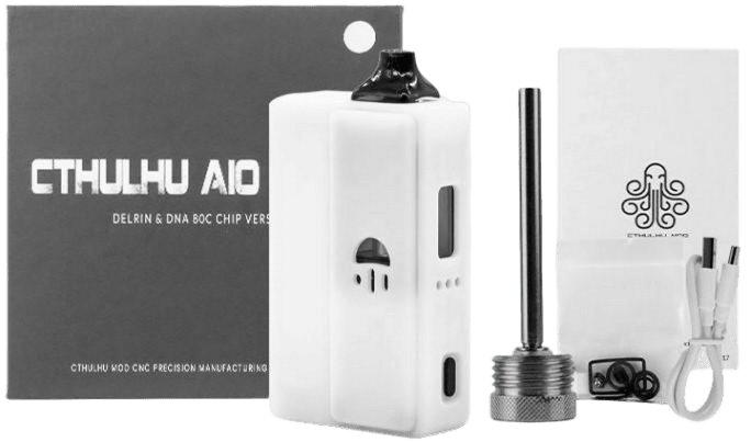 Cthulhu RBA AIO 2 Kit DNA80C 18650 White Delrin by Cthulhu Mod Banner5