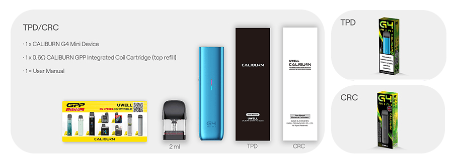 Uwell Caliburn G4 Mini Pod Kit 3ml 35W 1100mah Banner6