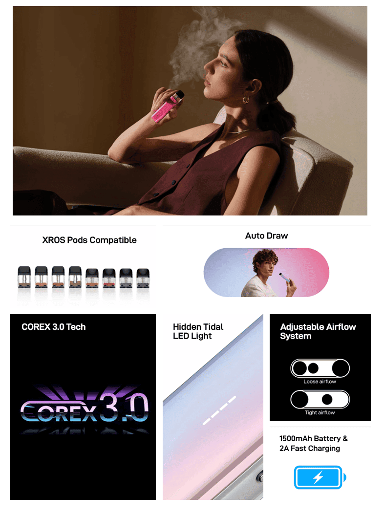 Vaporesso Xros 5 Kit 1500mAh 3ml Banner2