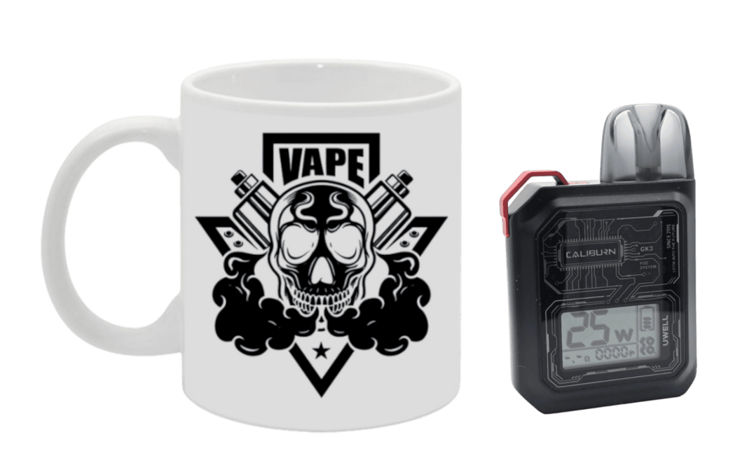 Търг за Uwell Caliburn GK3 Pod Kit 2.5ml 25W + Вейп Чаша Banner