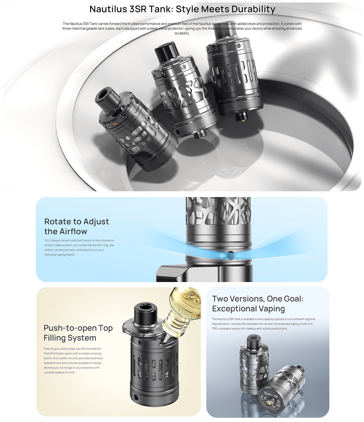Aspire Nautilus 3SR Tank 4ml 24mm Banner2