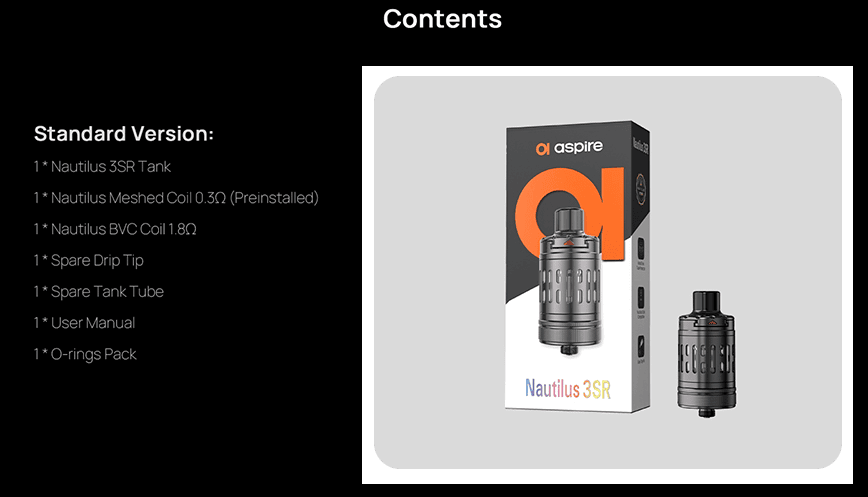 Aspire Nautilus 3SR Tank 4ml 24mm Banner5